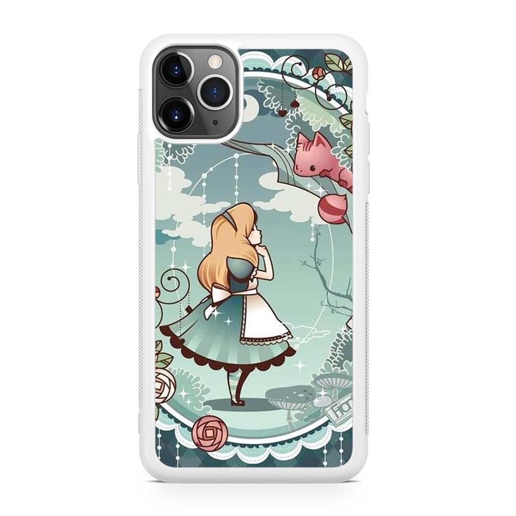 Alice And Cheshire Cat Poster iPhone 11 Pro Case