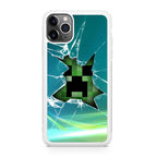 Creeper Glass Broken Green iPhone 11 Pro Max Case