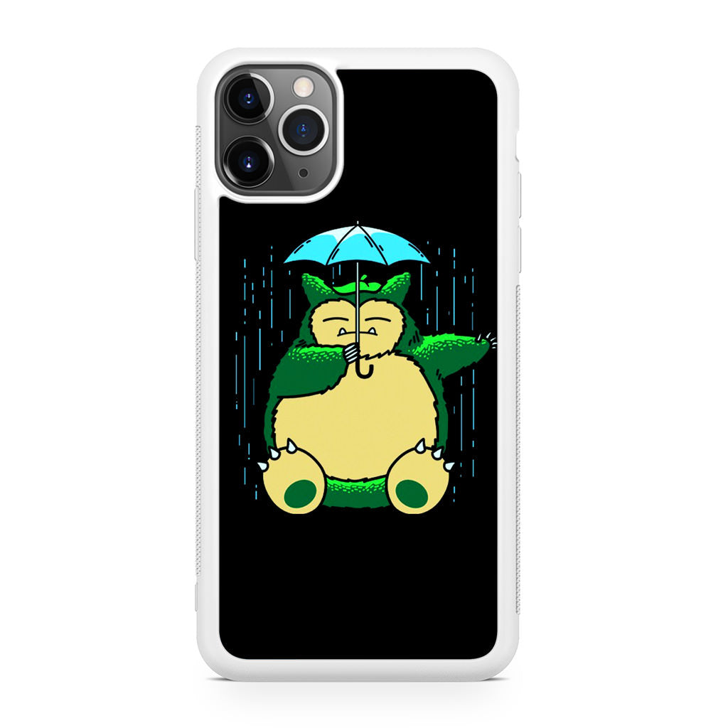 Cute Snorlax Umbrella iPhone 11 Pro Max Case