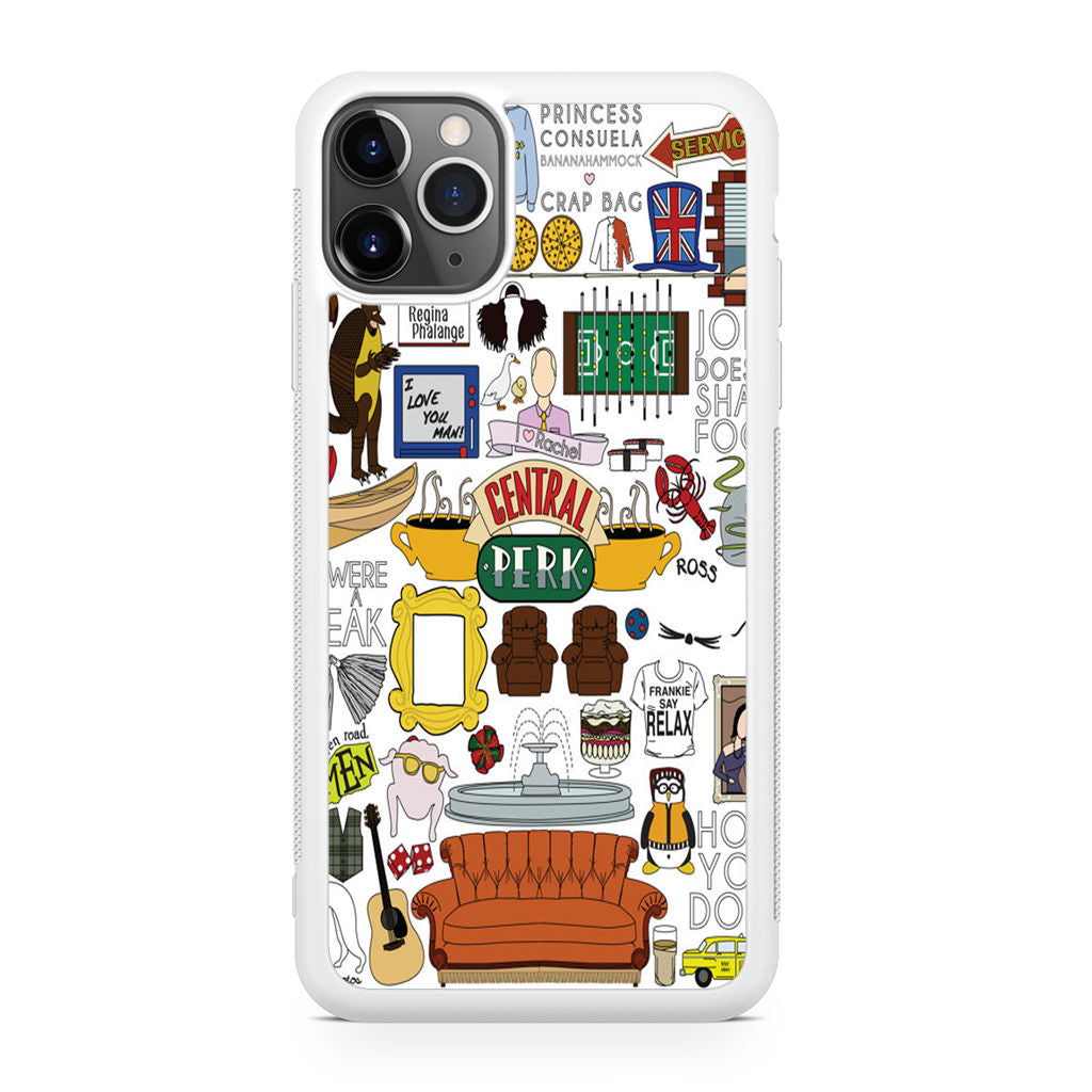 Friends TV Show Central Perk Sticker iPhone 11 Pro Max Case