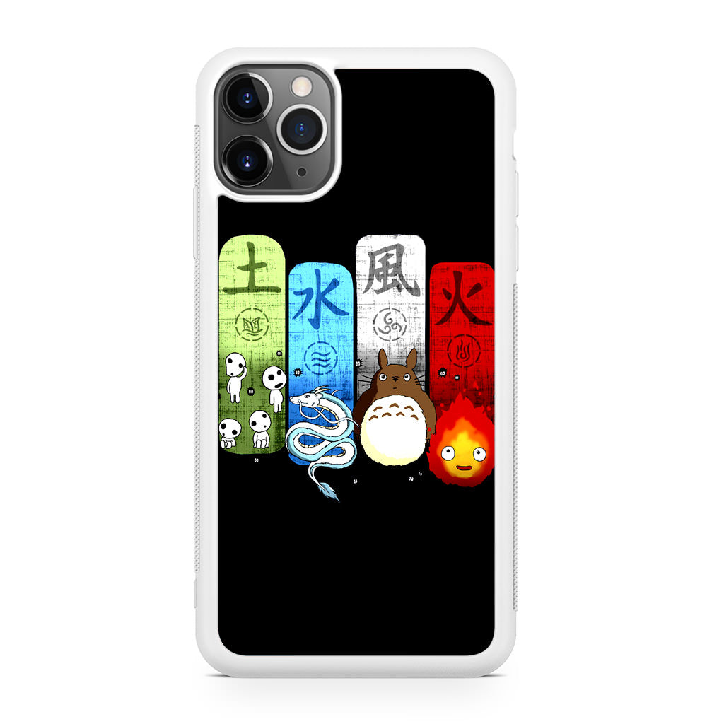 Ghibli Elemental Charms iPhone 11 Pro Max Case