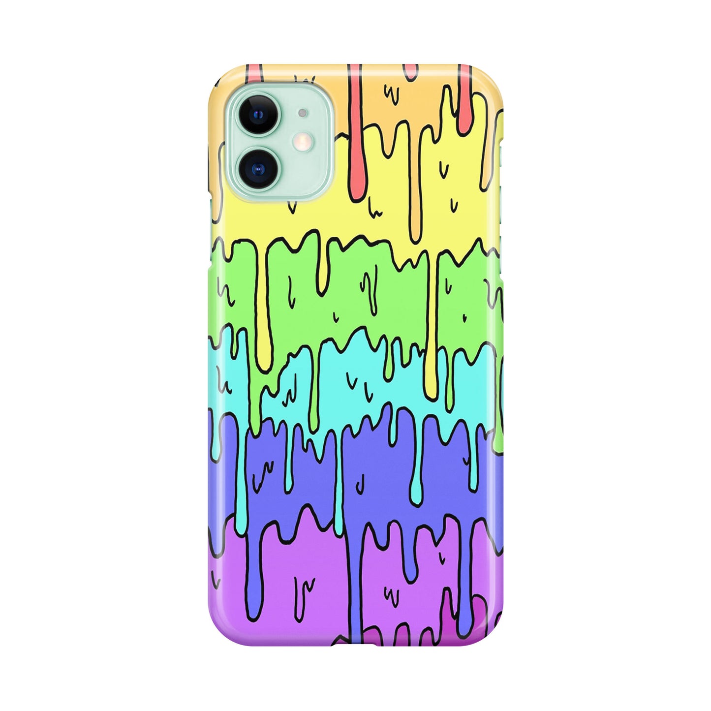 Pastel Kawaii Melting Rainbow iPhone 11 Case