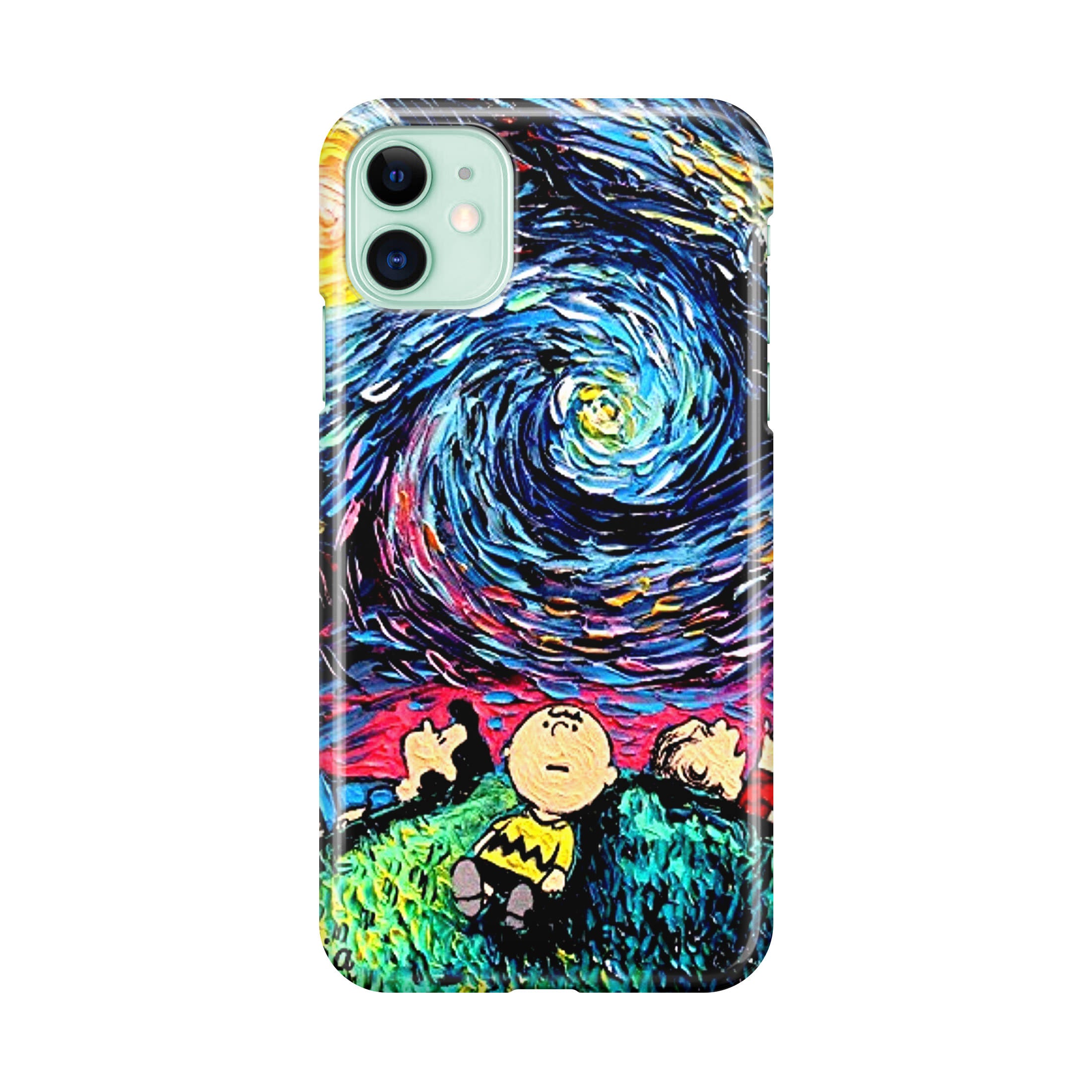 Peanuts At Starry Night iPhone 12 Case