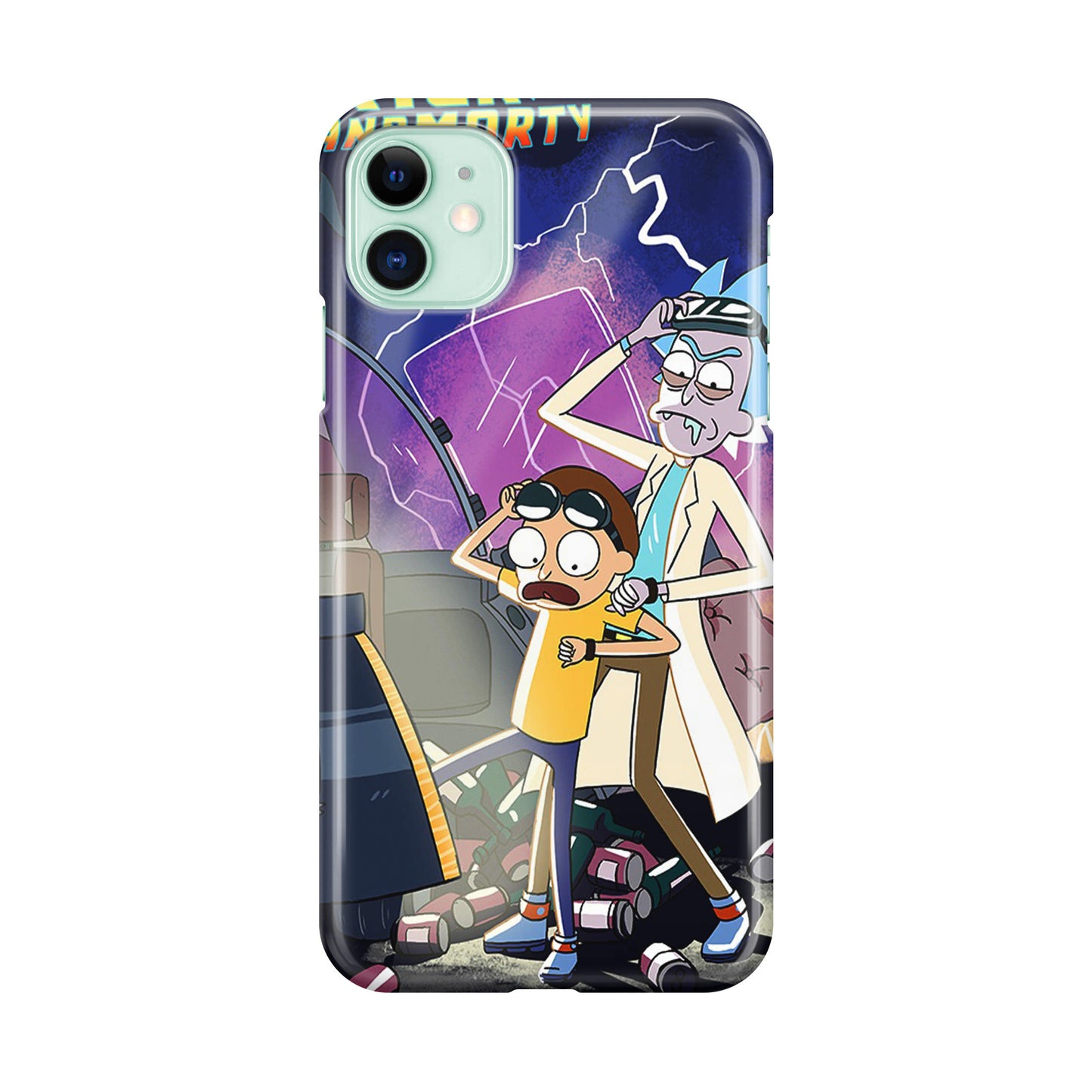 Rick And Morty Back To The Future iPhone 11 Case