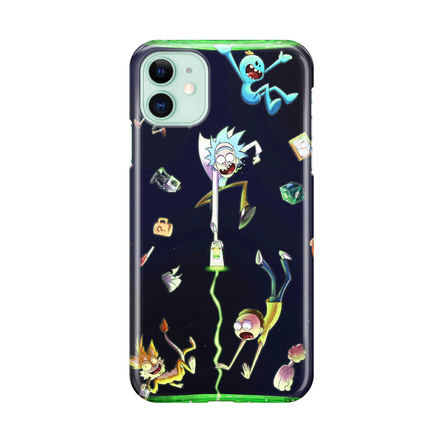 Rick And Morty Portal Fall iPhone 11 Case