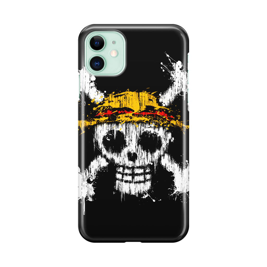 Straw Hat Pirate Logo Paint iPhone 12 Case