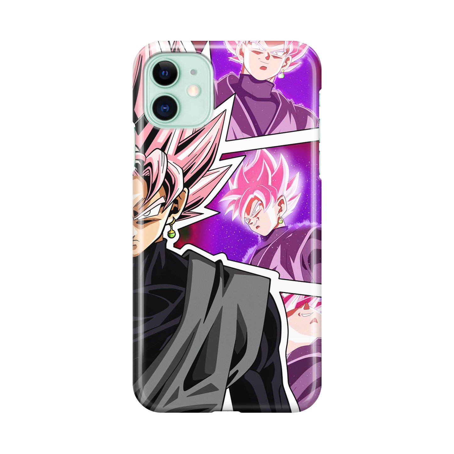 Super Goku Black Rose Collage iPhone 12 Case