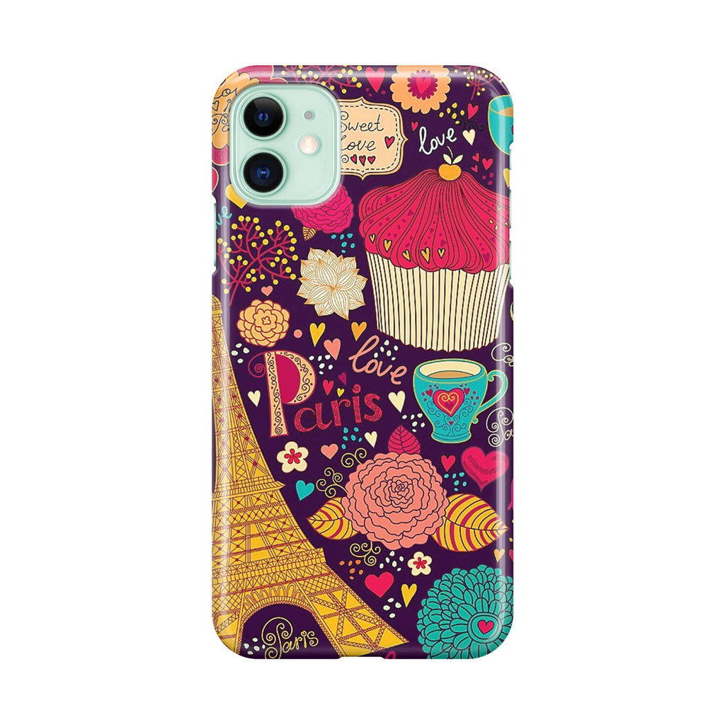 Vintage Love In Paris iPhone 12 Case