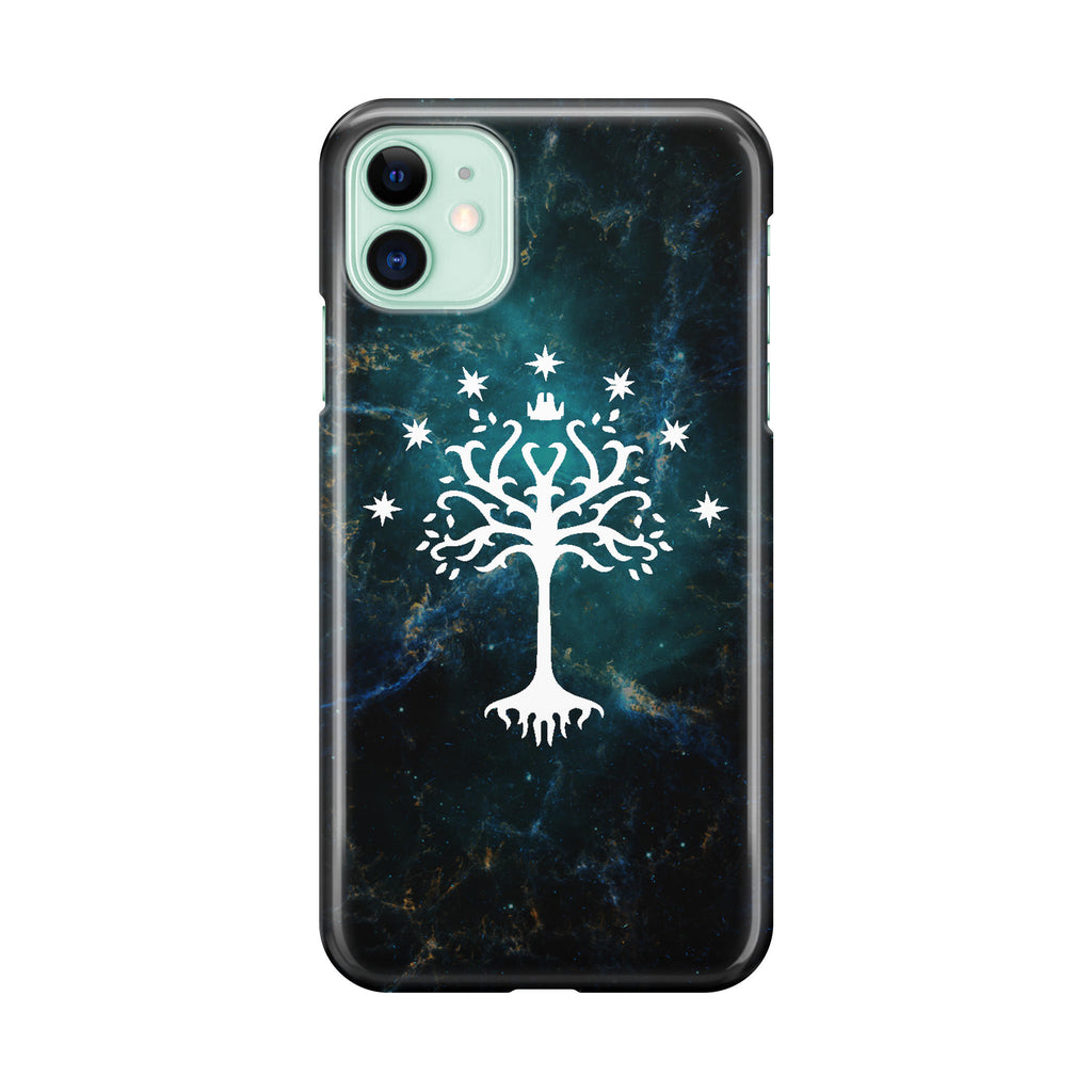 White Tree Of Gondor In Space Nebula iPhone 12 mini Case