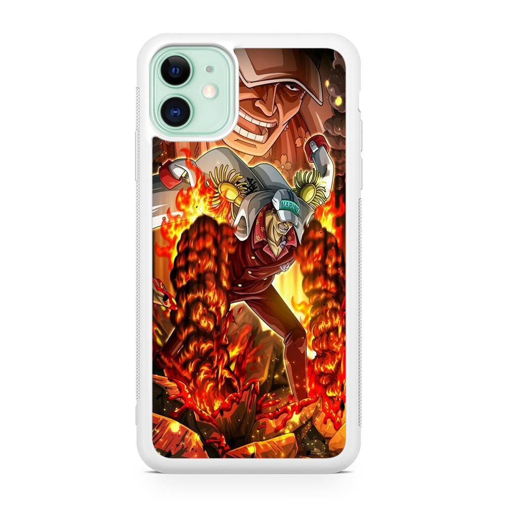 Akainu Exploding Volcano iPhone 11 Case