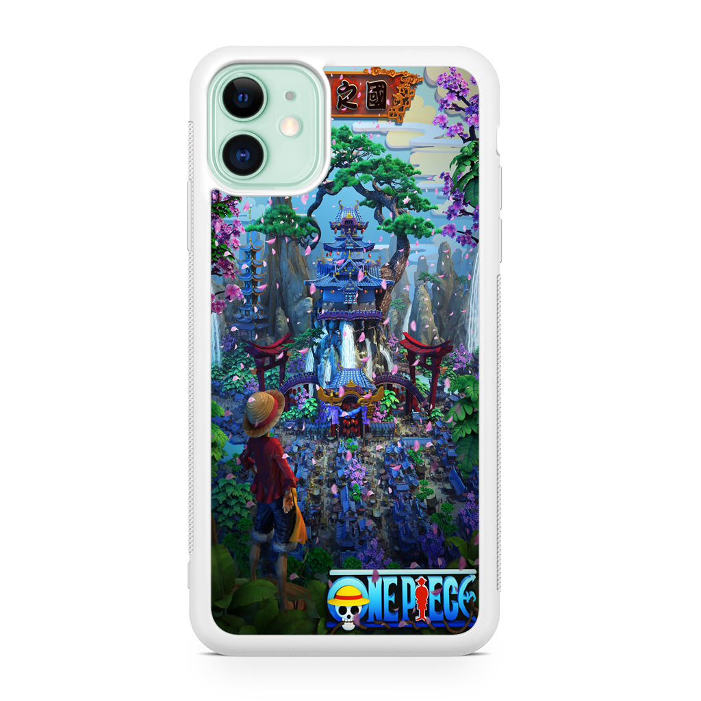 Flower Capital of Wano One Piece iPhone 11 Case