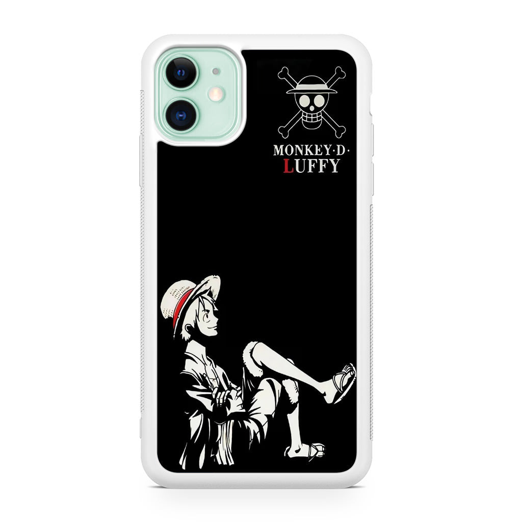 Monkey D Luffy Black And White iPhone 12 Case