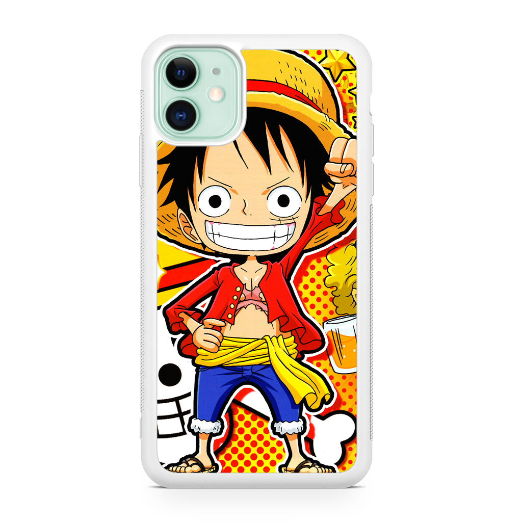 One Piece Cute Luffy iPhone 11 Case