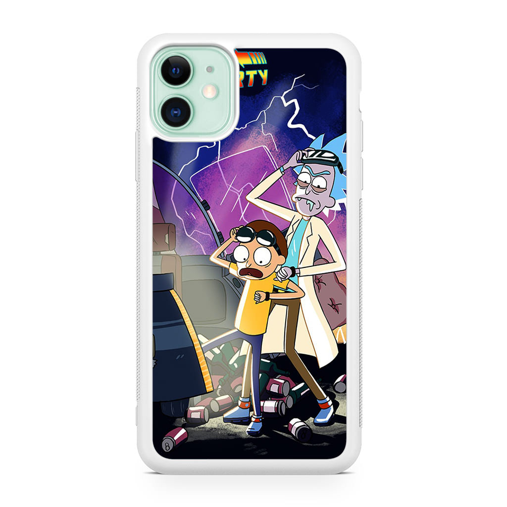 Rick And Morty Back To The Future iPhone 11 Case