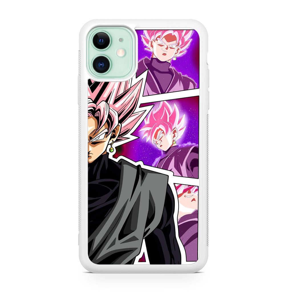 Super Goku Black Rose Collage iPhone 12 Case