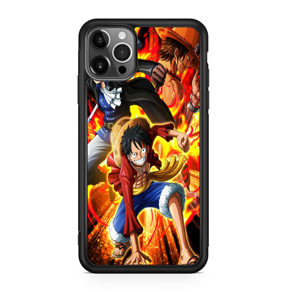 Ace Sabo Luffy Brotherhood iPhone 12 Pro Case