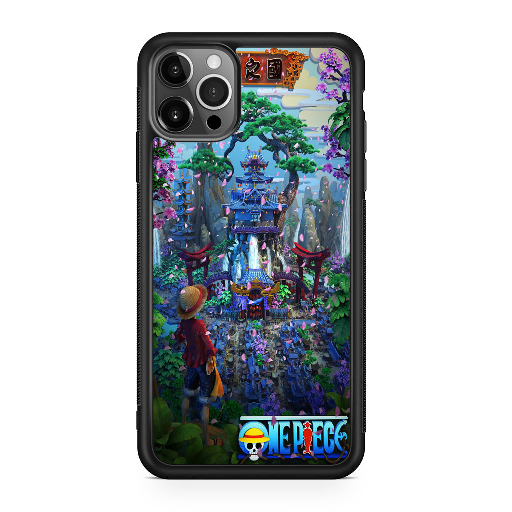 Flower Capital of Wano One Piece iPhone 12 Pro Case