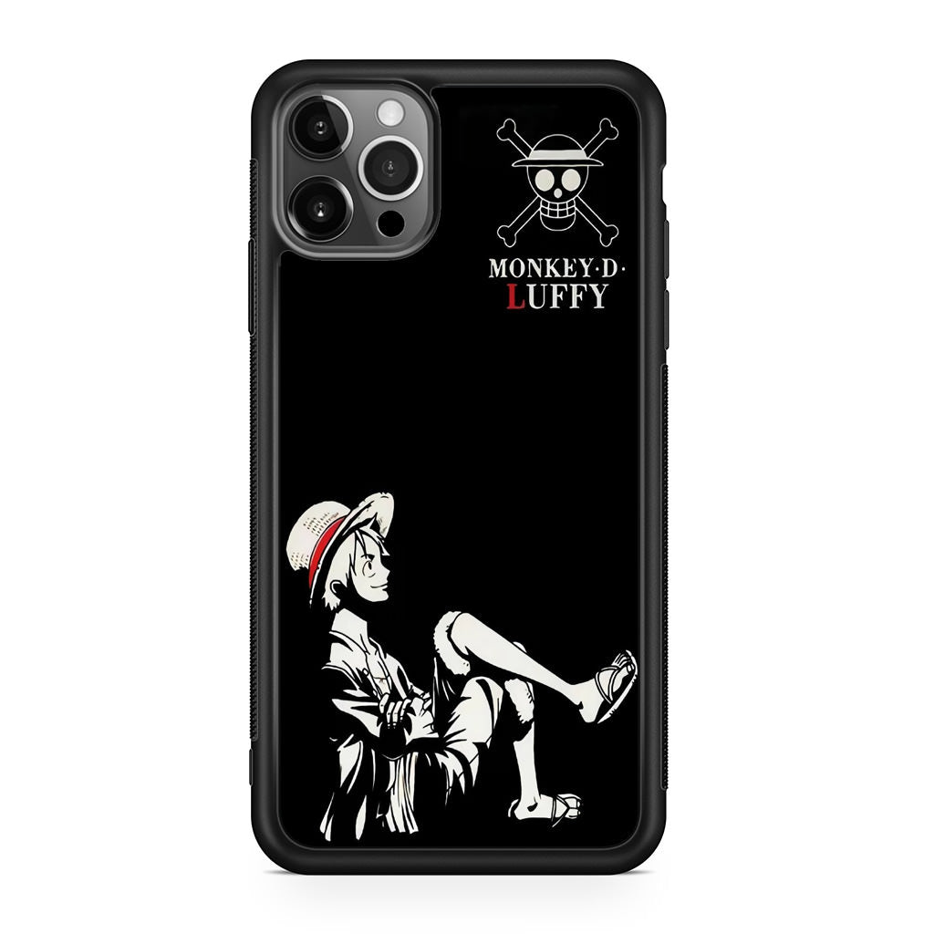 Monkey D Luffy Black And White iPhone 12 Pro Max Case