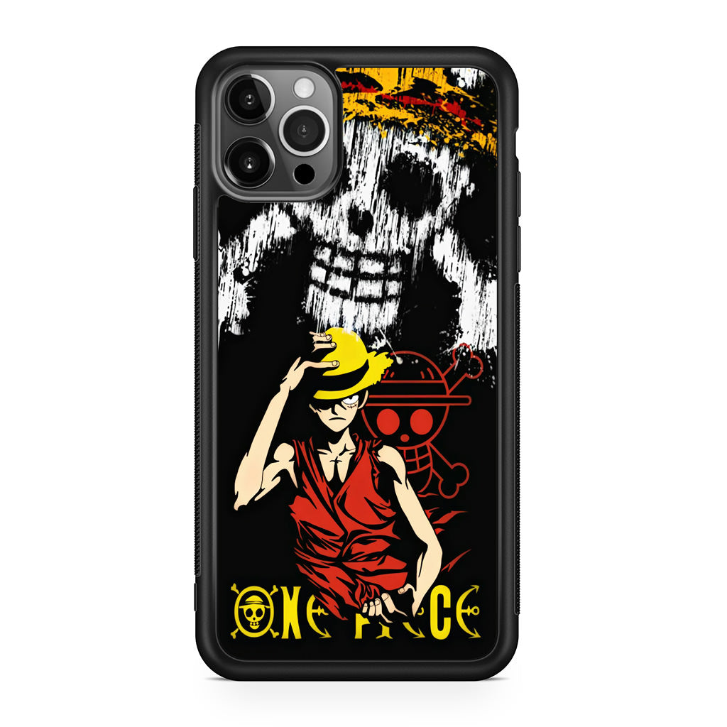 Monkey D Luffy Paint Art iPhone 12 Pro Case