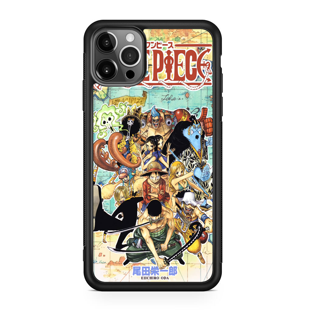 One Piece Comic Straw Hat Pirate iPhone 12 Pro Case