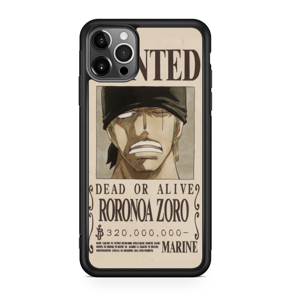 Roronoa Zoro Bounty iPhone 12 Pro Max Case