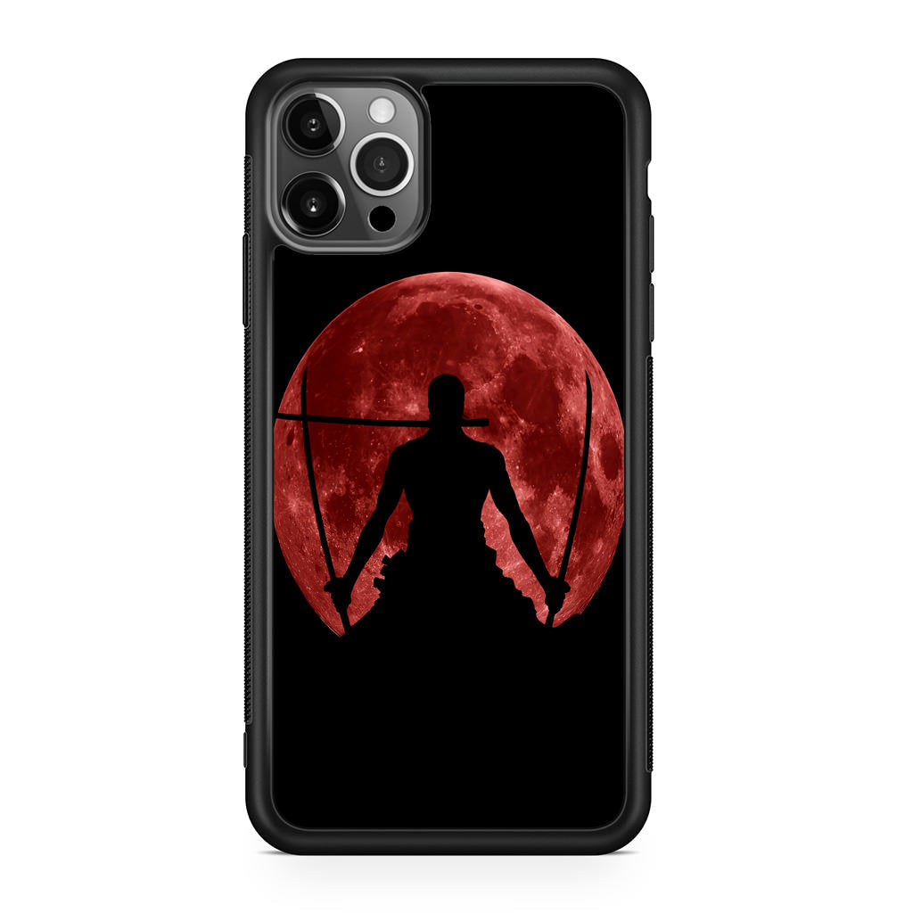 Silhouette Of Zoro In Santoryu Mode iPhone 12 Pro Max Case
