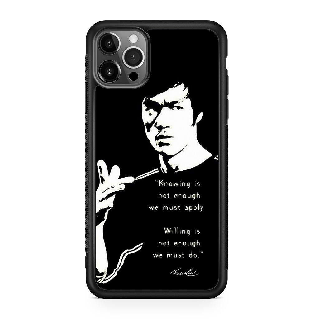 Bruce Lee Quotes iPhone 12 Pro Case