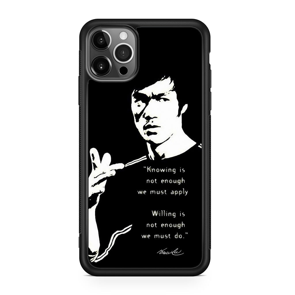 Bruce Lee Quotes iPhone 12 Pro Max Case