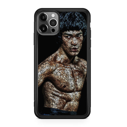 Bruce Lee Typograph iPhone 12 Pro Max Case