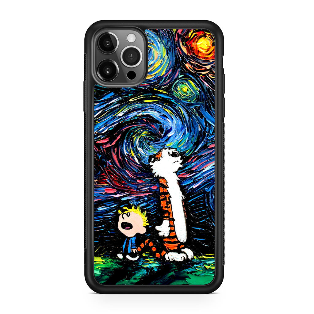 Calvin Art At Starry Night iPhone 12 Pro Case