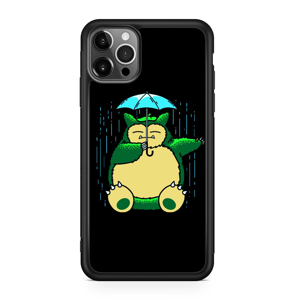 Cute Snorlax Umbrella iPhone 12 Pro Max Case