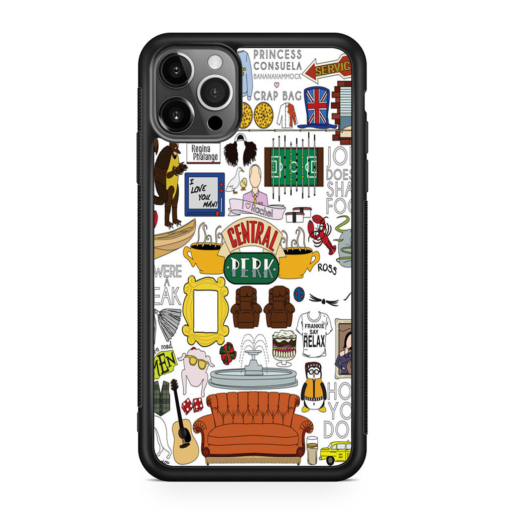Friends TV Show Central Perk Sticker iPhone 12 Pro Max Case