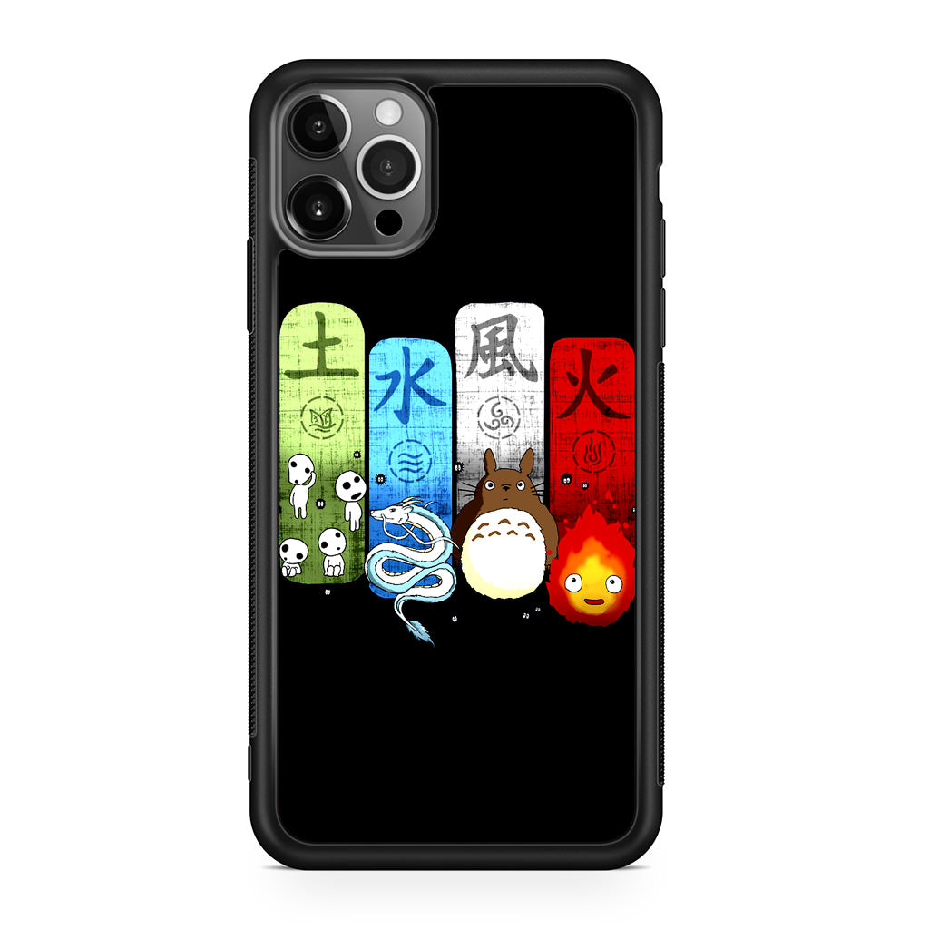 Ghibli Elemental Charms iPhone 12 Pro Max Case
