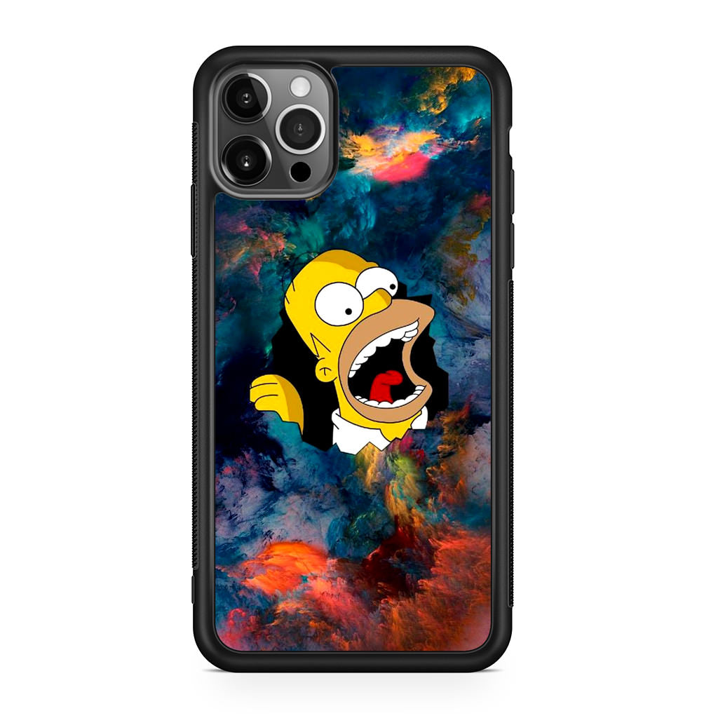 Homer Behind The Black Hole iPhone 12 Pro Max Case