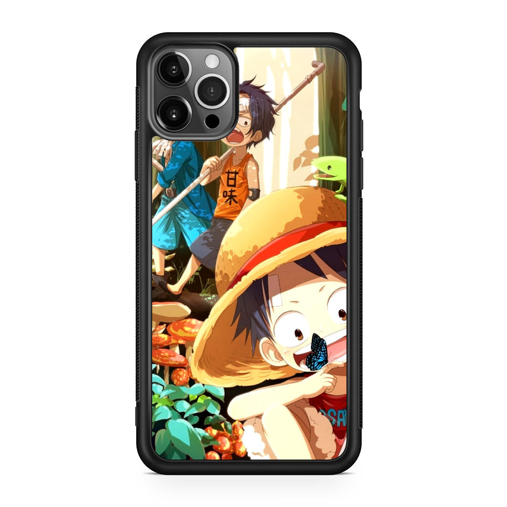 One Piece Little Sabo Ace Luffy Cute iPhone 12 Pro Max Case