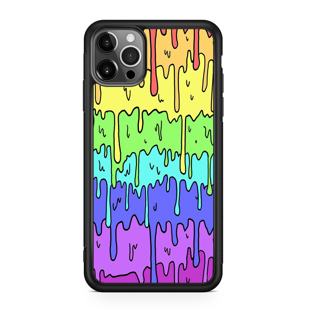 Pastel Kawaii Melting Rainbow iPhone 12 Pro Max Case