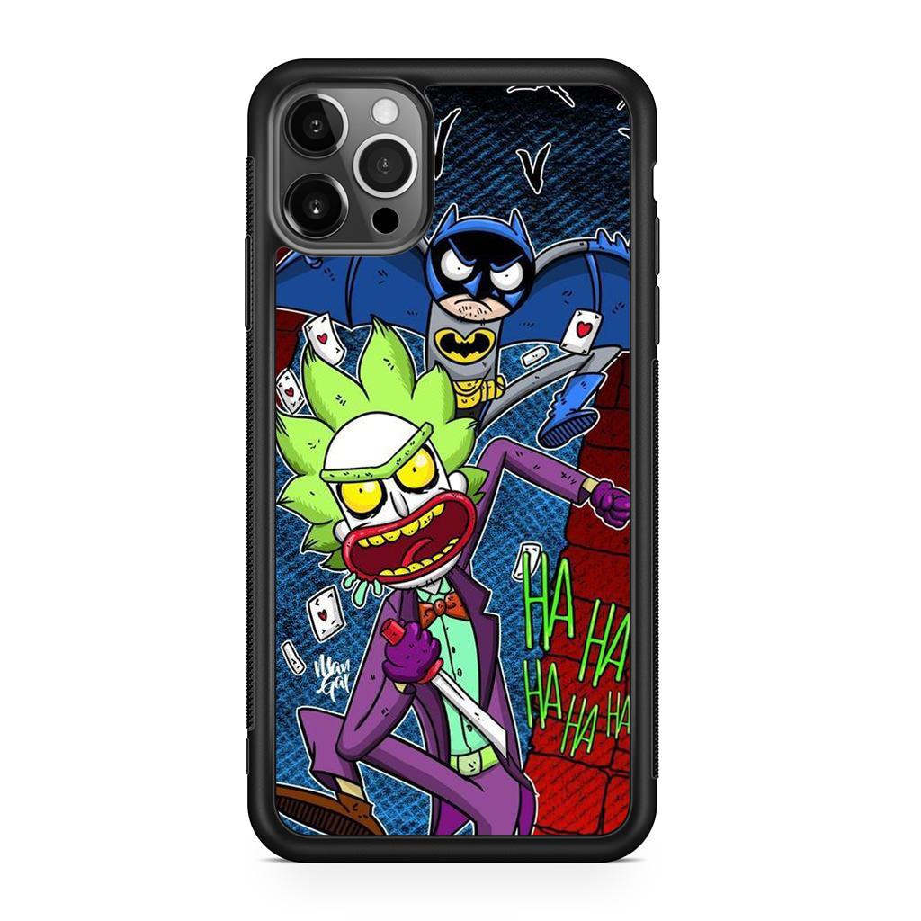 Rick And Morty Bat And Joker Clown iPhone 12 Pro Case