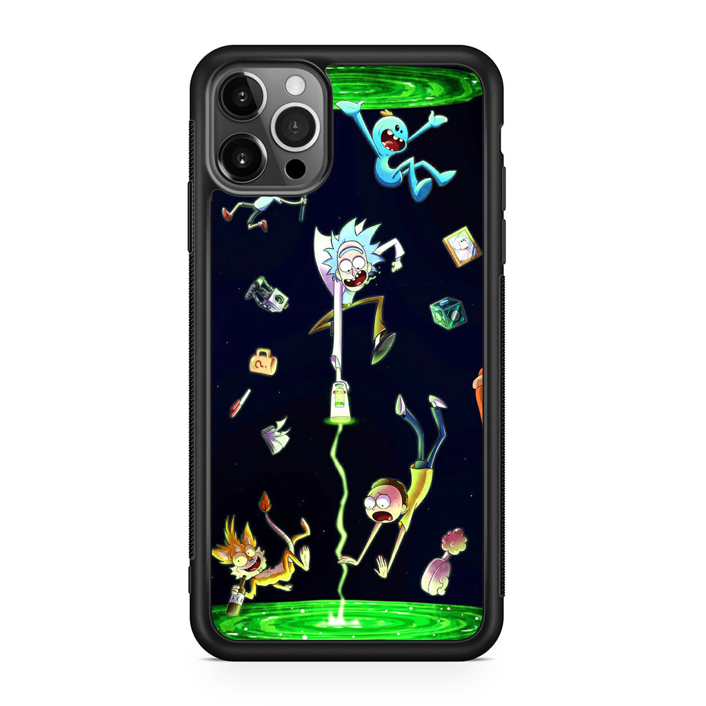 Rick And Morty Portal Fall iPhone 12 Pro Max Case