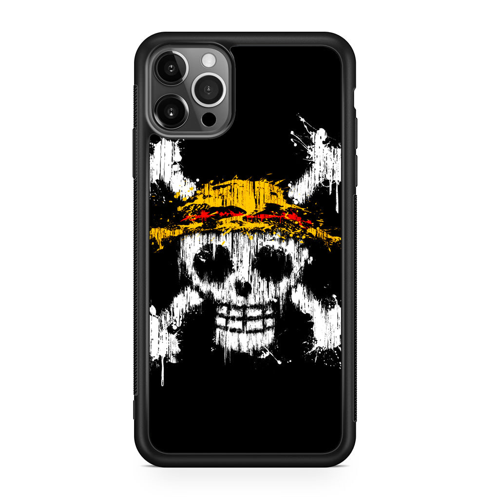 Straw Hat Pirate Logo Paint iPhone 12 Pro Max Case