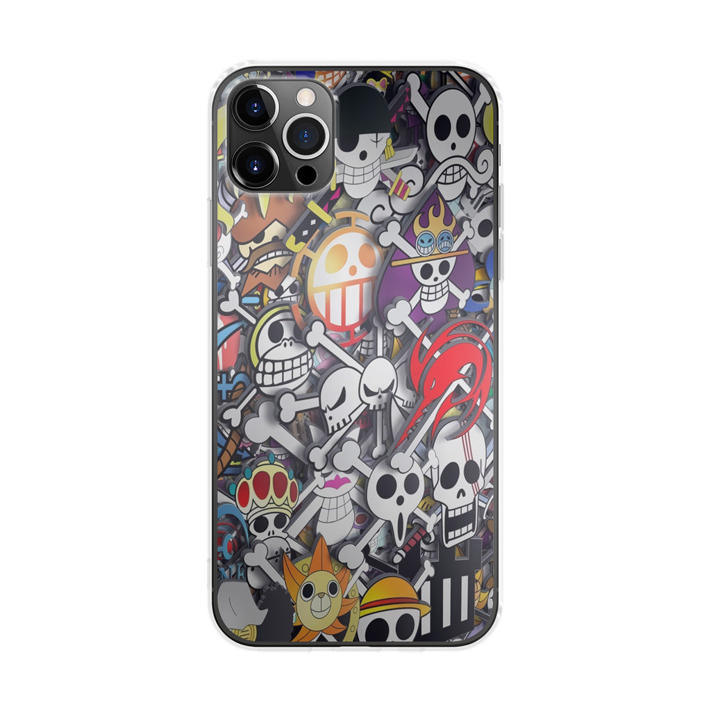 All Pirate Symbols One Piece iPhone 12 Pro Case