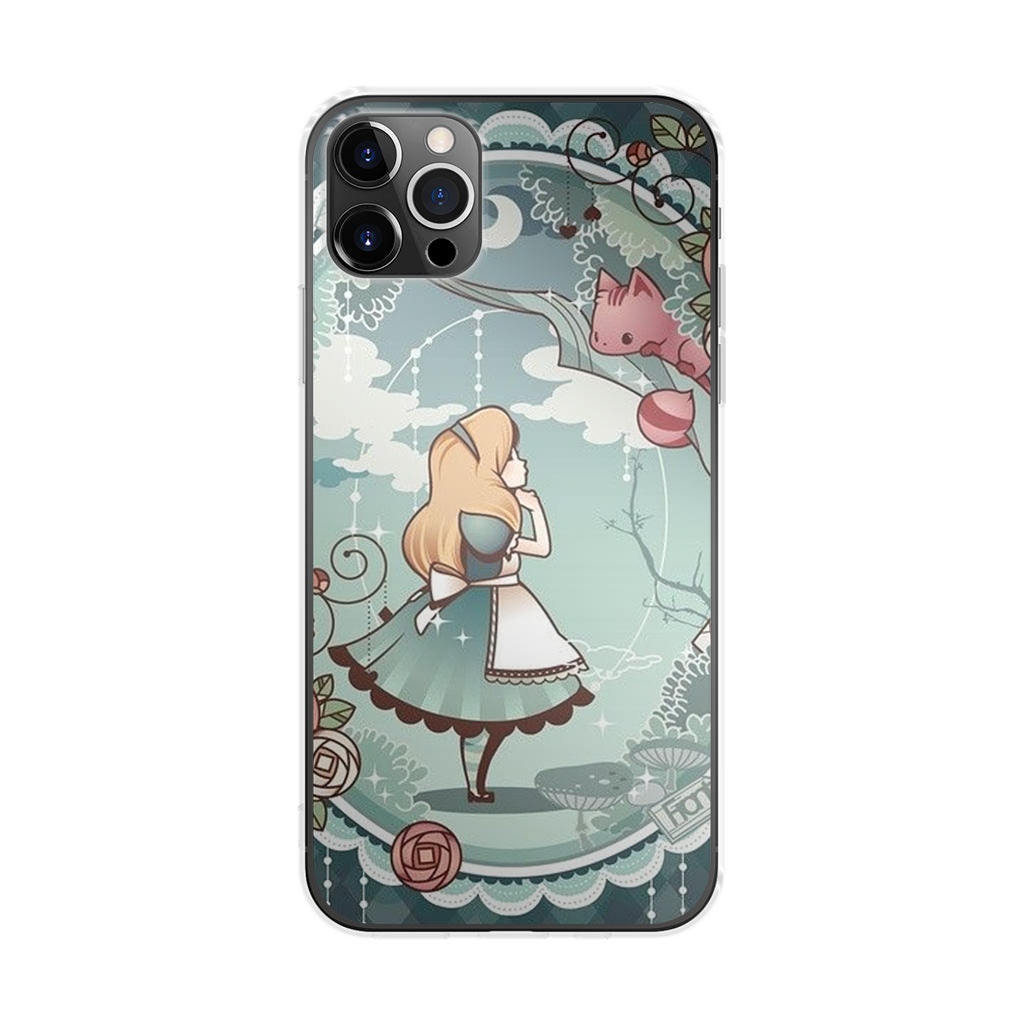 Alice And Cheshire Cat Poster iPhone 12 Pro Case