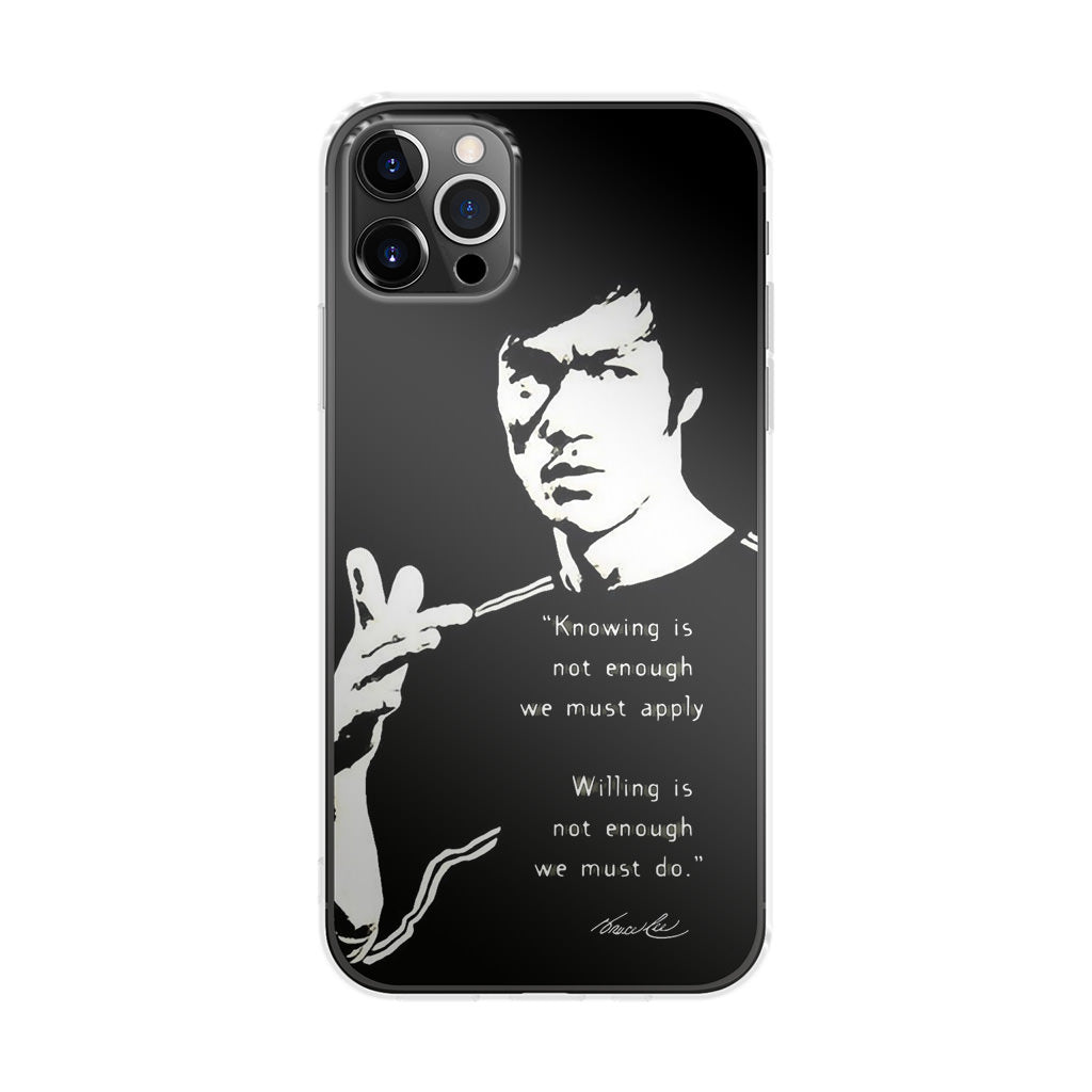 Bruce Lee Quotes iPhone 12 Pro Max Case