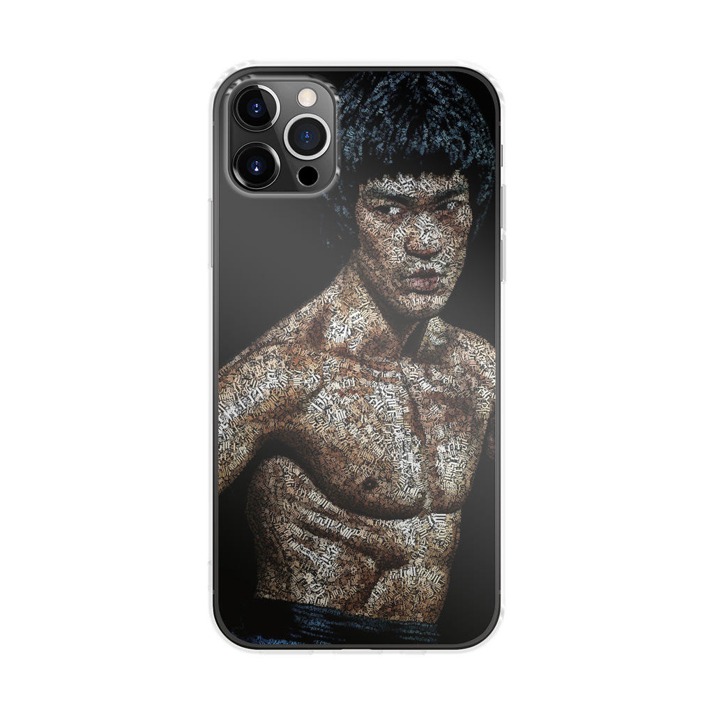 Bruce Lee Typograph iPhone 12 Pro Max Case