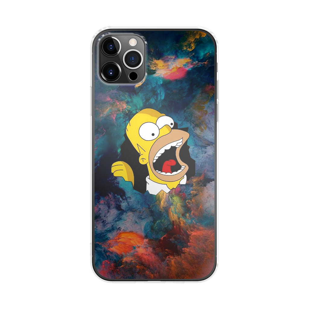 Homer Behind The Black Hole iPhone 12 Pro Max Case