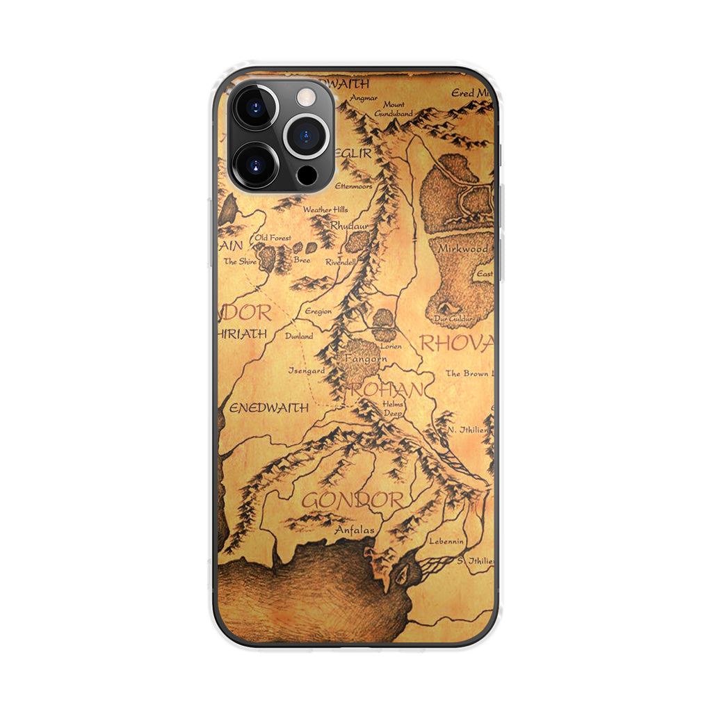 Middle Earth Map Hobbit iPhone 12 Pro Max Case