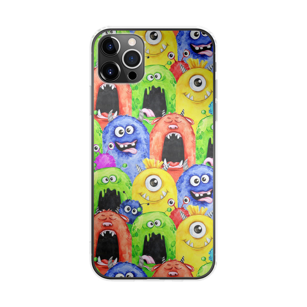 Monster Watercolor Art iPhone 12 Pro Max Case