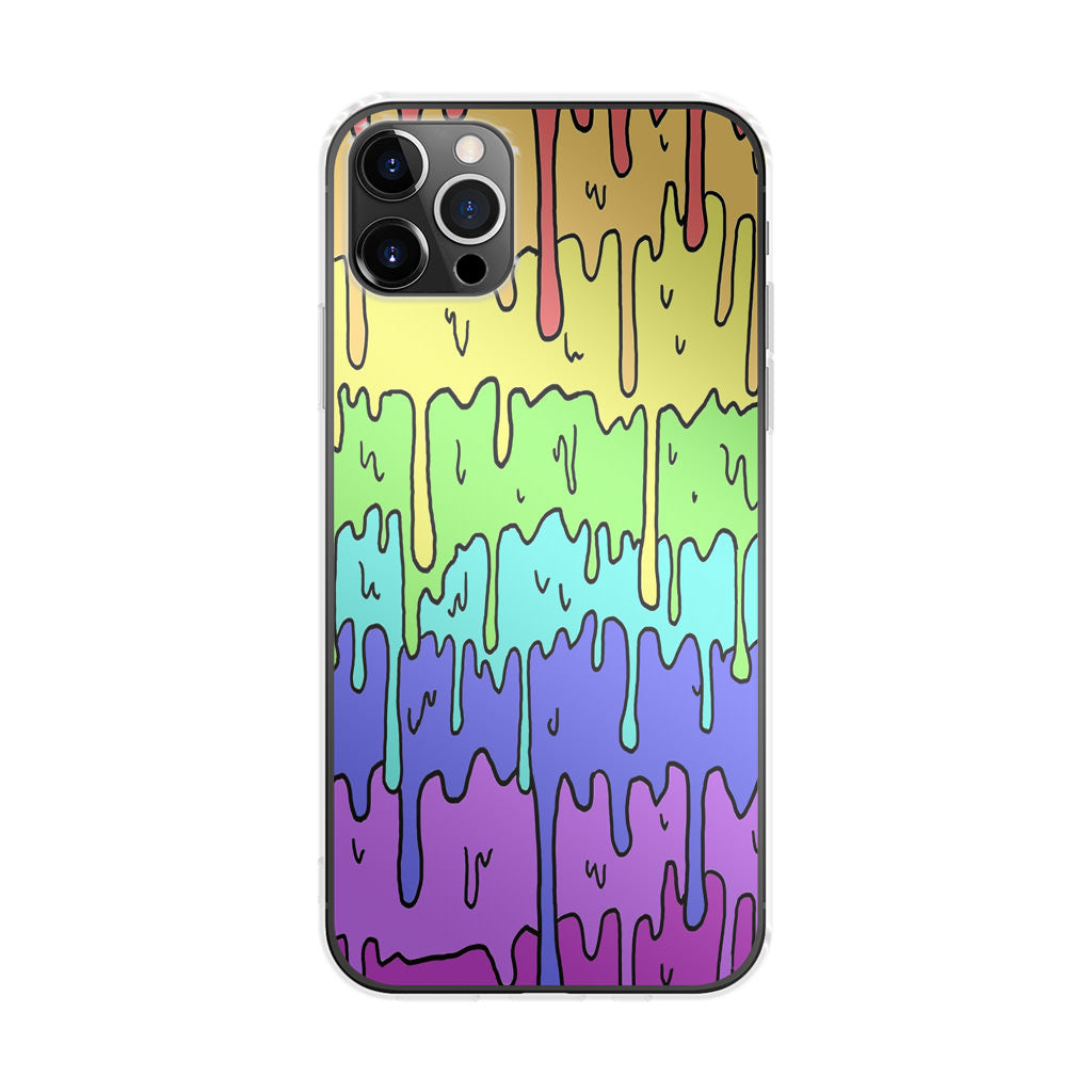 Pastel Kawaii Melting Rainbow iPhone 12 Pro Max Case