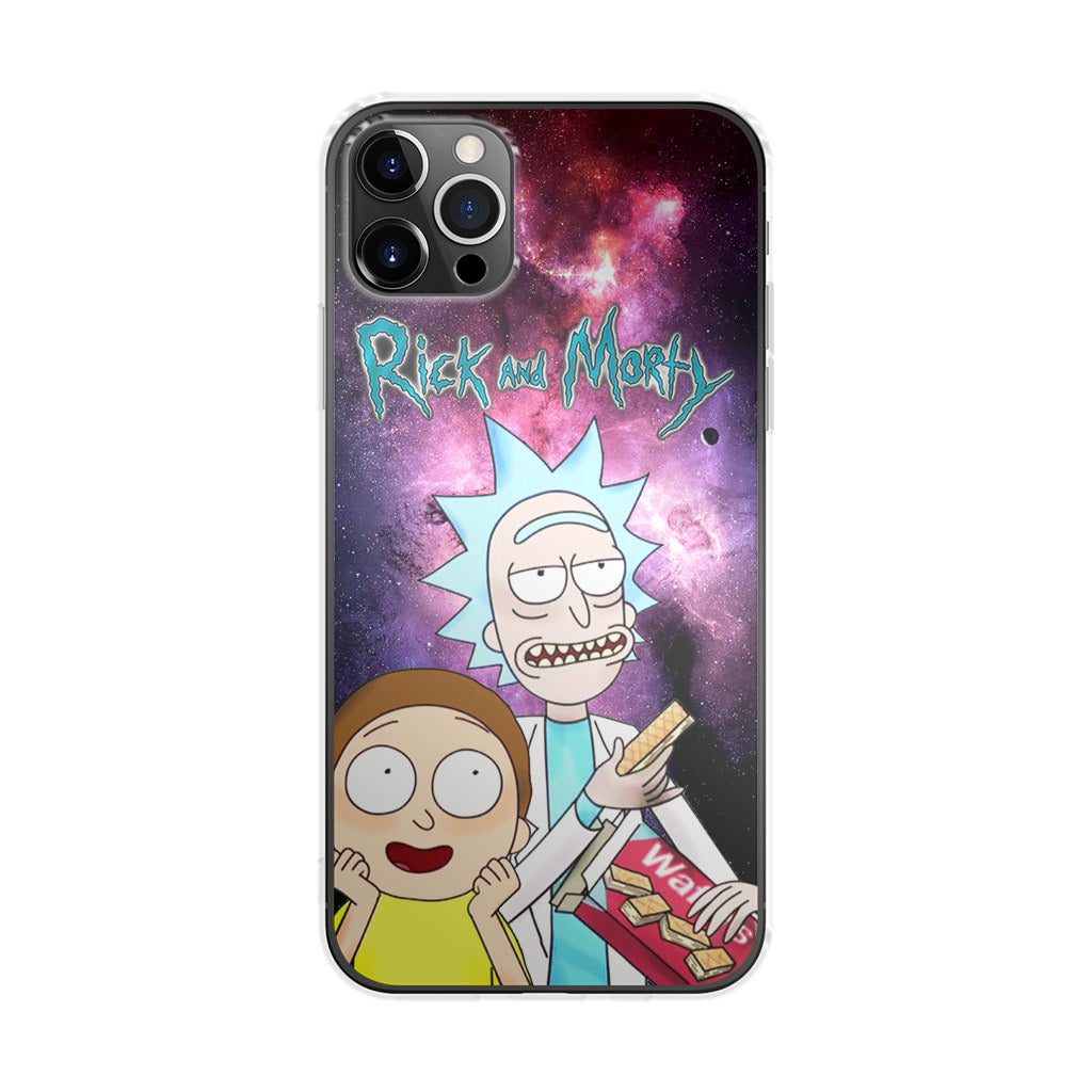 Rick And Morty Nebula Space iPhone 12 Pro Max Case