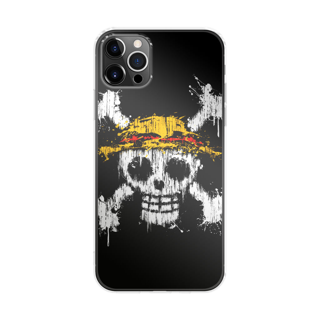 Straw Hat Pirate Logo Paint iPhone 12 Pro Max Case