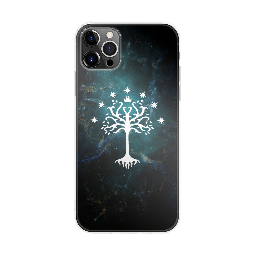 White Tree Of Gondor In Space Nebula iPhone 12 Pro Case